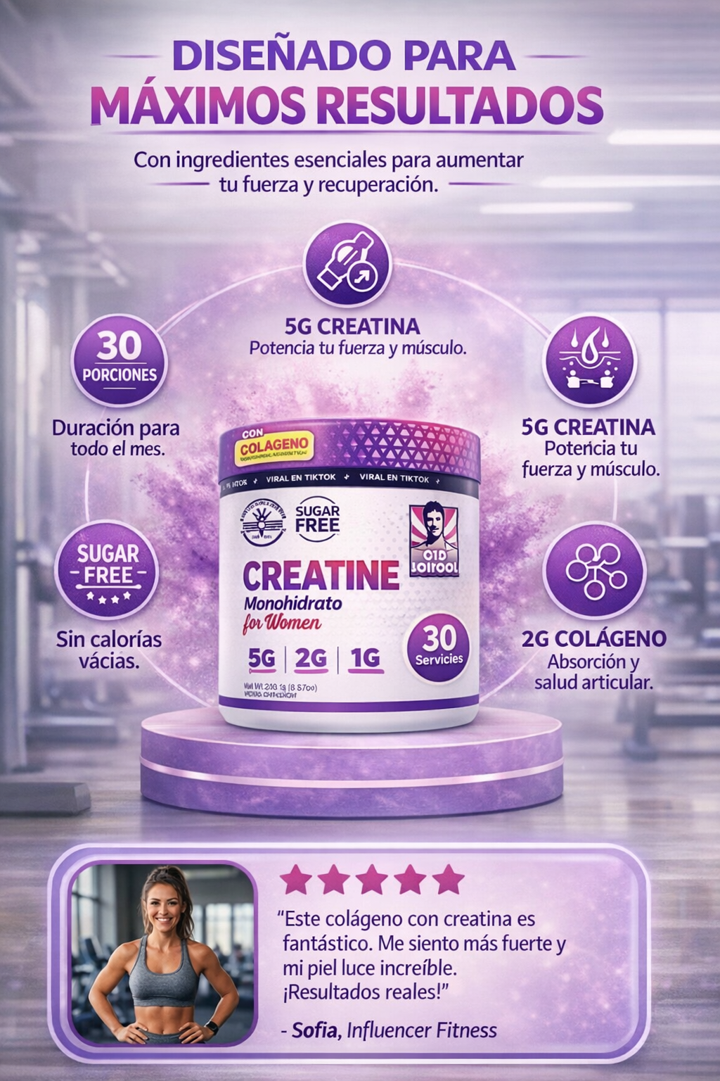 Old School Creatina Monohidratada