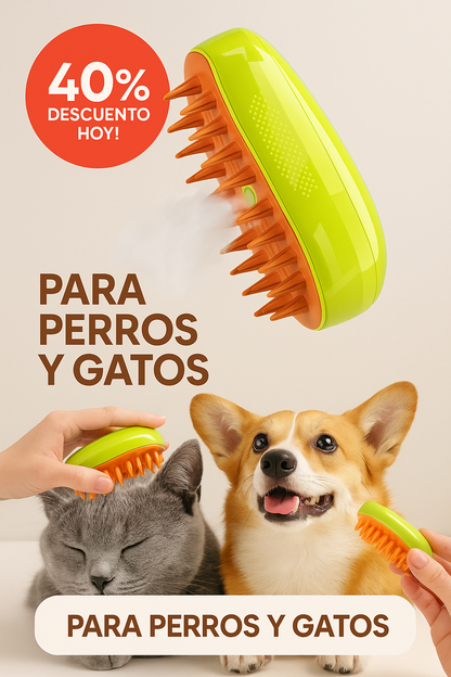 PelitoZen™  Cepillo Vaporizador De Perros y Gatos Recargable⚡